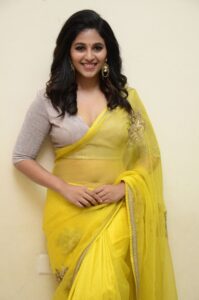 south-indian-actress-Anjali-hot-saree (1)